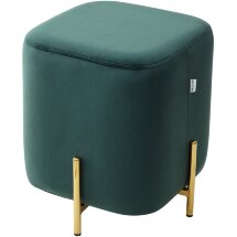 Пуф для гостиной ARES BLUVEL-78 GREEN / GOLD М-City