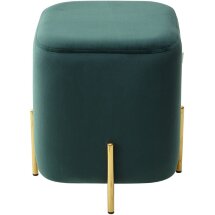Пуф для гостиной ARES BLUVEL-78 GREEN / GOLD М-City