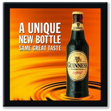 Прямоугольная столешница Werzalit (80х140 см) Guinness печать 