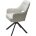 Стул GUARA 180 град. поворот. цвет бежево-белый RAVEN 22 / черный каркас, ®DISAUR 