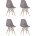 Стул Eames Style DSW темно-бежевый x4 (разборный каркас) 
