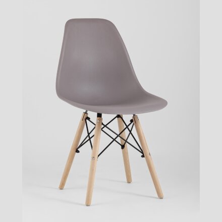 Стул Eames Style DSW темно-бежевый x4 (разборный каркас) 