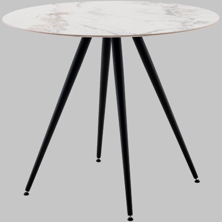 Стол Ники круглый столешница керамика Ice Jade 900 