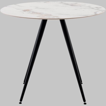 Стол Ники круглый столешница керамика Ice Jade 900 