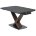 Керамический стол Blanco 160 matt black marble solid ceramic / орех 