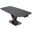 Керамический стол Blanco 160 matt black marble solid ceramic / орех 