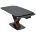 Керамический стол Blanco 160 matt black marble solid ceramic / орех 