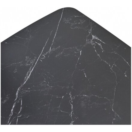 Керамический стол Blanco 160 matt black marble solid ceramic / орех 