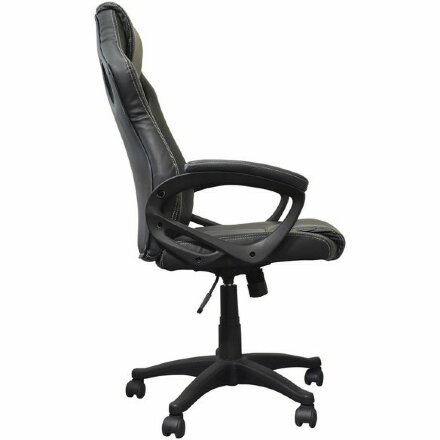 Кресло компьютерное BRABIX &quot;Rider Plus EX-544&quot; КОМФОРТ, экокожа, черное/серое, 531582 Серый
