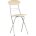 Стул складной Stool Group М8-01 Компакт Слоновая кость, металлический каркас, кожа PVC 