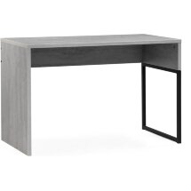 Компьютерный стол Ниа 115х60 бетон / черный матовый