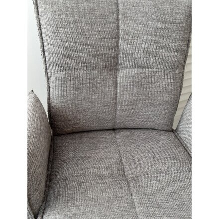 Стул PONCE 360 град. поворот. Brego-07 Серый, ткань/ XD841-16 Серый, букле/ Черный, ®DISAUR 
