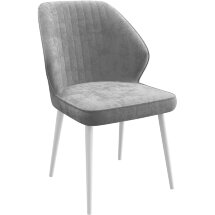 Стул DikLine 222PRO B22 GREY, ножки белые
