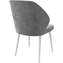 Стул DikLine 222PRO B22 GREY, ножки белые