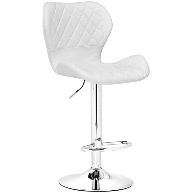 Барный стул Porch chrome / white Барный стул Porch chrome / white