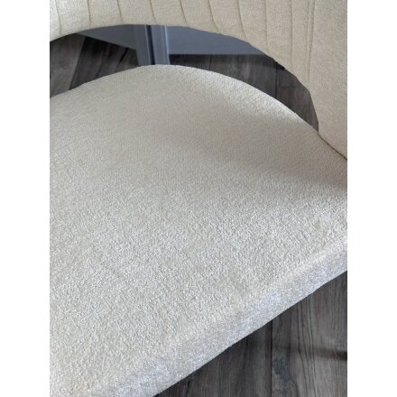 Стул SNUG 3018-01 белый, шенилл / черный каркас, ®DISAUR 