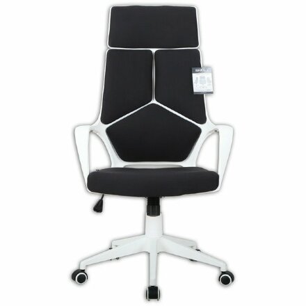 Кресло офисное BRABIX PREMIUM &quot;Prime EX-515&quot;, пластик белый, ткань, черное, 531812 Белый