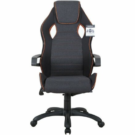 Кресло компьютерное BRABIX &quot;Techno Pro GM-003&quot;, ткань, черное/серое, вставки оранжевые, 531813 Оранжевый
