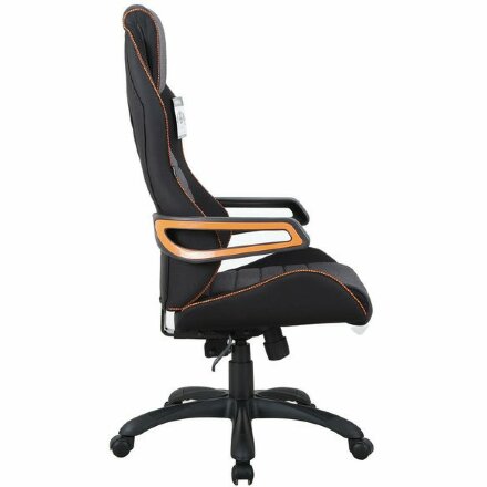Кресло компьютерное BRABIX &quot;Techno Pro GM-003&quot;, ткань, черное/серое, вставки оранжевые, 531813 Оранжевый