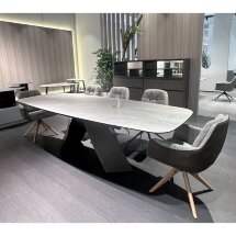 Стол YON 180 TL-109, испанская керамика / Шоколадное золото каркас, ®DISAUR