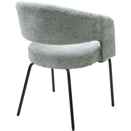 Стул SNUG 3018-04 мятный, шенилл / черный каркас, ®DISAUR 