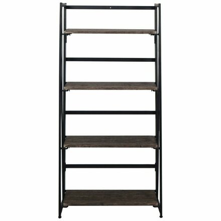 Стеллаж на металлокаркасе &quot;BRABIX LOFT SH-001&quot;, 600х300х1250 мм, складной, цвет морёный дуб, 641228 Морёный дуб