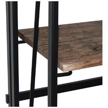 Стеллаж на металлокаркасе &quot;BRABIX LOFT SH-001&quot;, 600х300х1250 мм, складной, цвет морёный дуб, 641228 Морёный дуб