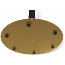 Стол стеклянный Sheffilton SHT-TU43/TT32 80 черный муар / золото / малахитово-зеленый