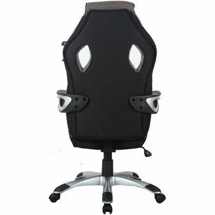 Кресло компьютерное BRABIX &quot;Techno GM-002&quot;, ткань, черное/серое, вставки белые, 531815 Белый