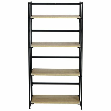 Стеллаж на металлокаркасе BRABIX &quot;LOFT SH-001&quot;, 600х300х1250 мм, складной, цвет дуб натуральный, 641230 Дуб