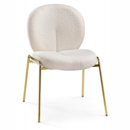 Стул на металлокаркасе Kalipso 1 white / gold 