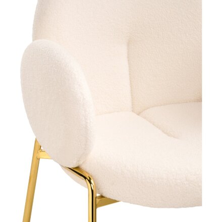 Стул на металлокаркасе Kalipso 1 white / gold 
