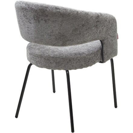 Стул SNUG 3018-17 серый, шенилл / черный каркас, ®DISAUR 