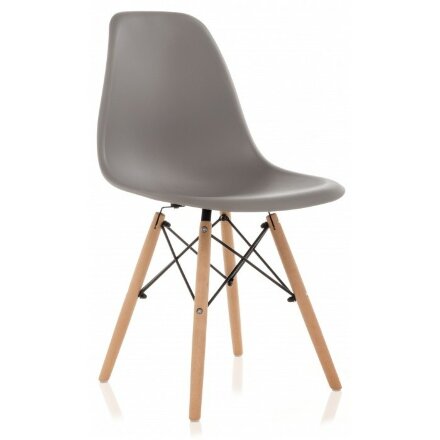 Пластиковый стул Eames PC-015 серый 