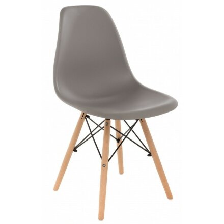 Пластиковый стул Eames PC-015 серый 