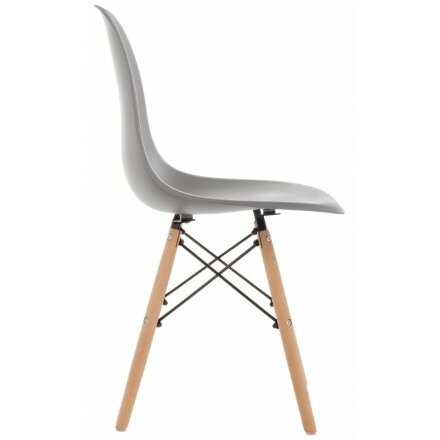 Пластиковый стул Eames PC-015 серый 