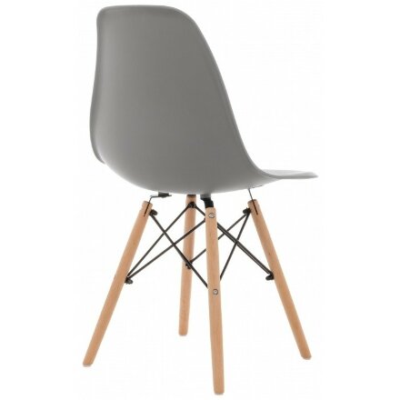 Пластиковый стул Eames PC-015 серый 