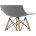 Пластиковый стул Eames PC-015 серый 