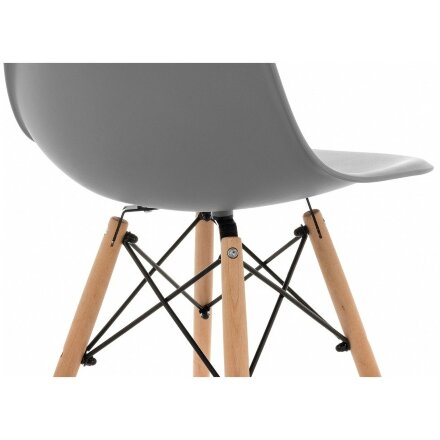 Пластиковый стул Eames PC-015 серый 