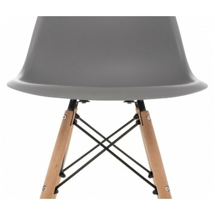 Пластиковый стул Eames PC-015 серый 