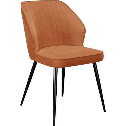 Стул DikLine 222М B17 TERRACOTTA, ножки черные 