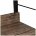 Стеллаж на металлокаркасе BRABIX &quot;LOFT SH-002&quot;, 600х350х845 мм, цвет морёный дуб, 641231 Морёный дуб