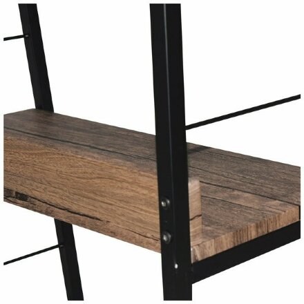Стеллаж на металлокаркасе BRABIX &quot;LOFT SH-002&quot;, 600х350х845 мм, цвет морёный дуб, 641231 Морёный дуб