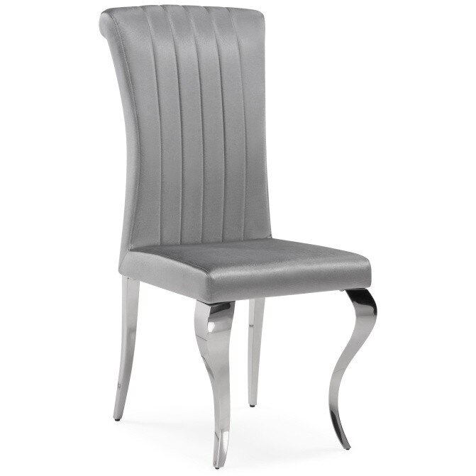 Стул на металлокаркасе Lund dark grey / steel Стул на металлокаркасе Lund dark grey / steel